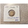Image 1 : 1870 Canada 5¢, raised border