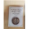 Image 3 : Lot of 3:  Charles & Diana Marriage Medallion, 1995 UK BU WWII 2 pound coin,
