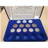 Image 1 : USA WWII 12 coin set:  1¢ x4, 5¢ x3, 10¢ (Silver) x 5, COA
