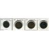 Image 1 : Lot of 4 Great Britain coins:  Half Penny (1862), Penny (1861, 1879, 1898)