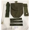 Image 1 : 517 - Canadian army patches, scabbard, tool pouch