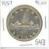 Image 1 : 1957 Canadian $1.00