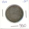 Image 1 : 1910 Canadian 50¢ piece