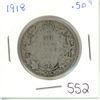 Image 1 : 1918 Canadian 50¢ piece