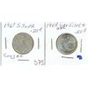 Image 1 : 1967 & 1968 silver 25¢