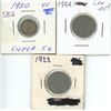 Image 1 : 1920, 1922 & 1923 5¢