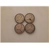 Image 1 : 4 silver Canadian quarters