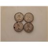 Image 2 : 4 silver Canadian quarters