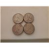 Image 2 : 4 silver 1967 Canadian quarters
