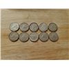 Image 1 : Lot of 10 silver Canadian dimes