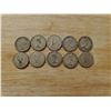 Image 2 : Lot of 10 silver Canadian dimes