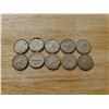 Image 1 : Lot of 10 silver Canadian dimes