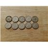 Image 1 : Lot of 10 silver Canadian dimes