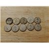 Image 2 : Lot of 10 silver Canadian dimes