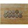 Image 2 : Lot of 10 silver Canadian dimes