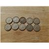 Image 1 : Lot of 10 silver Canadian dimes