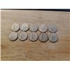 Image 2 : Lot of 10 silver 1967 Canadian dimes