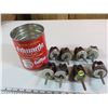Image 3 : Porcelain insulators (8) in coffee can