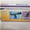 Image 3 : Geo Vosion Microscope / Telescope Set with Extra Microscope Box of slides Very Cool
