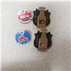 Image 2 : 4 NHL Hockey Pins Nordiques, Capitals, Flyers, and Hurricanes