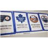 Image 1 : Four Molson NHL Stanley Cup Banners Leafs, Oilers, Flyers, and Islanders