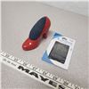 Image 4 : Vintage Red High Heel Pin Cushion and 70pk of sewing needles