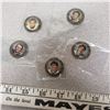 Image 4 : Lot of 5 Hockey Medallions BryanTrottier, Mike Bossy, Brad Park, Ray  Bourque & Glenn Hall