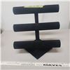 Image 1 : Black Velvet Jewellery Display Rack