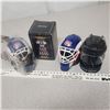 Image 1 : McDonald Sports Collectable Lot - 3 Helmets Malkin, Pricex2 and Art Ross Trophy In Box