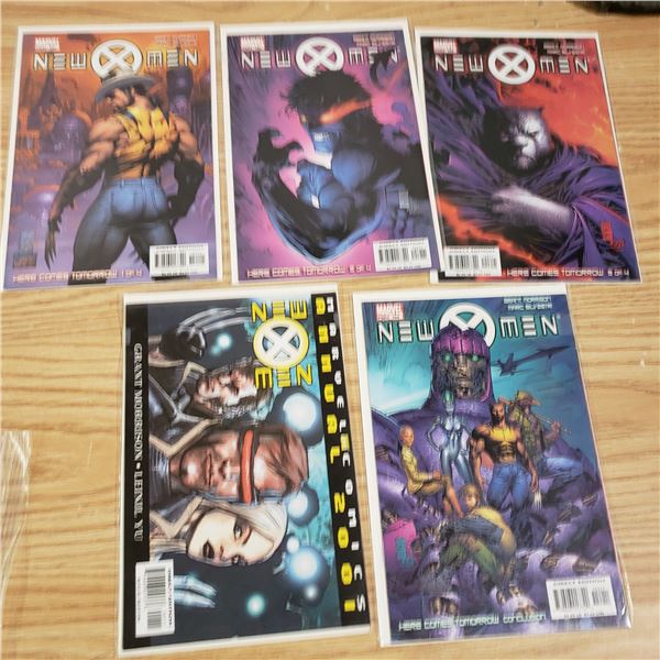 New X-Men lot of 5 Consecutive Issues and Pre Press Edition #151 - #154 & 2001 Annual
