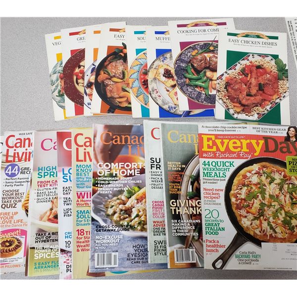 Huge Lot of Canadian Living Cook Books and Magazines