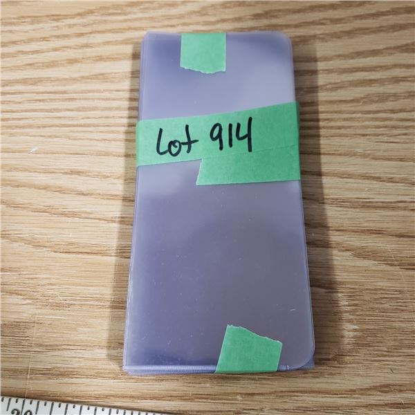 25 Plastic Rigid Bill Protectors