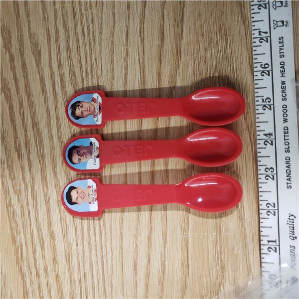Lot of 3 Jello Team Canada Spoons Unused MINT