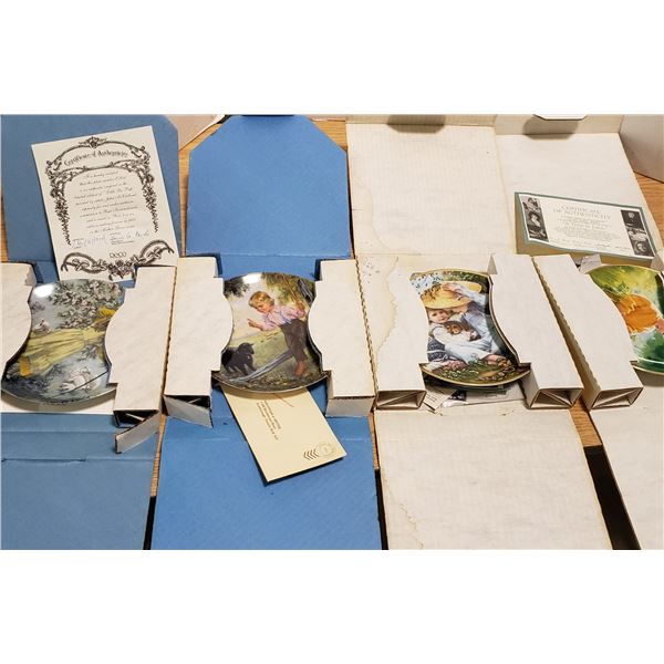 Mixed Lot of 4 Porcelain Collectors Plates Little Bo Peep / Ba Baa Black Sheep