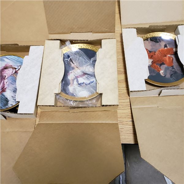 Lot of 3 Porcelain Collectors Plates Master Lambton, Miss Murray