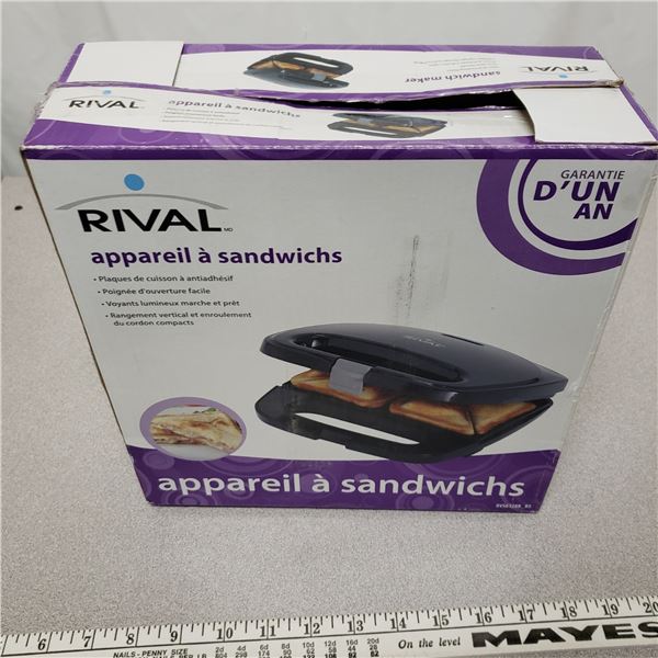 Rival Sandwich Maker Like New