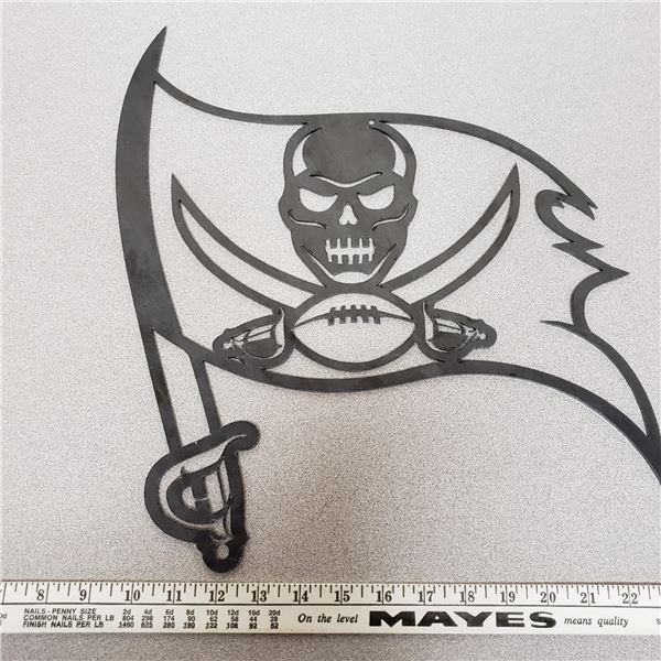 Large Laser Cut Stainless Steel Tampa Bay Buccaneers LOGO Super Bowl Champs