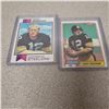 Image 1 : Terry Bradshaw Lot 1973 Topps #15 and 1981 Topps #375 Hall of Fame Legend