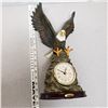 Image 1 : Bald Eagle Mantle Clock - The Candian Wilderness