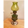 Image 1 : Green coal oil lantern with shade, no damage