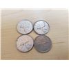 Image 1 : 4 silver Canadian 1968 quarters (non magnetic)