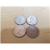 Image 2 : 4 silver Canadian 1968 quarters (non magnetic)