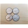 Image 1 : 4 silver Canadian 1968 quarters (non magnetic)