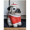Image 1 : Ceramic Dog Christmas cookie jar.