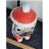 Image 2 : Ceramic Dog Christmas cookie jar.