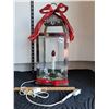 19 inch Metal & glass Christmas Lantern. Front opening.