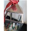 Image 4 : 19 inch Metal & glass Christmas Lantern. Front opening.