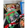 Image 2 : Singing Christmas Bear lot. Various decor & crafts in laundry basket.