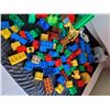 Image 4 : Container of 96 large lego Blocks & 38 Mega Blocks for child over 1 1/2.