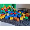 Image 5 : Container of 96 large lego Blocks & 38 Mega Blocks for child over 1 1/2.